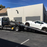 towing car