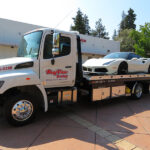 towing car